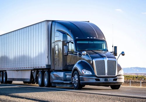 Semi Truck on Road (1)